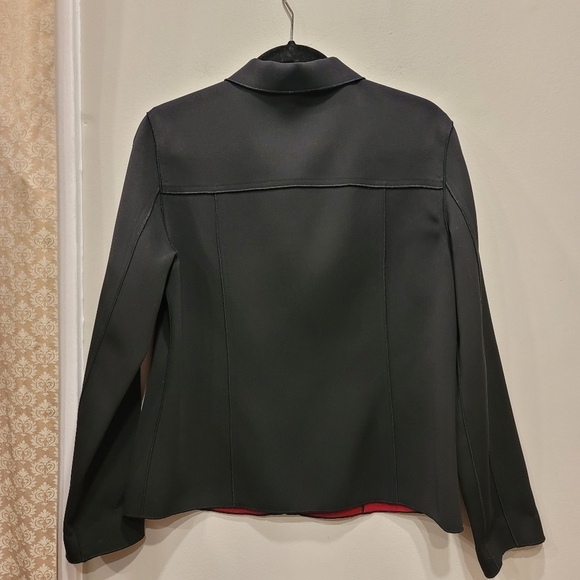 Yansi Fugel Red Black Reversible Jacket - sz M - Picture 2 of 11